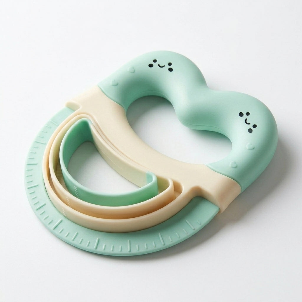 Hieankd™ Innovative Multi-Cutter & Measuring Tool - Cute Heart-Shaped Pastry Cutter, Nested Cookie & Dough Cutter Set with Built-In Ruler, Ergonomic Easy-Grip Baking Accessories for Pie Crust, Fondant & Cookies